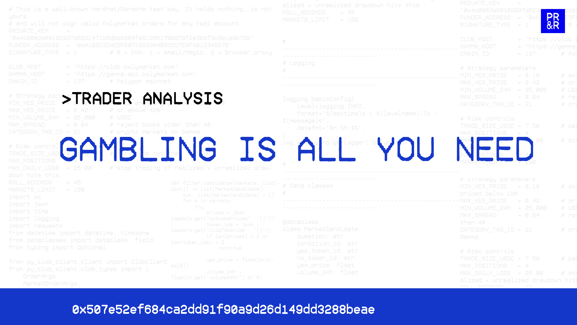 GAMBLINGISALLYOURNEED trader analysis